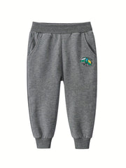 Toddler Boy's Airplane Embroidered Sweatpants