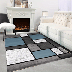 Washable Area Rug Large Square Non Slip Carpet for Home Interior Decor