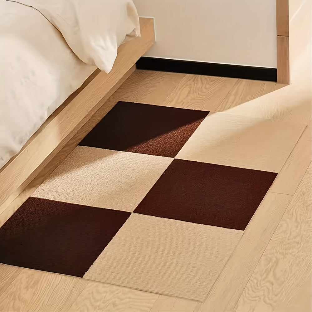10pcs Self Adhesive Carpet Floor Tiles 12 X 12 5mm Thick Peel Stick