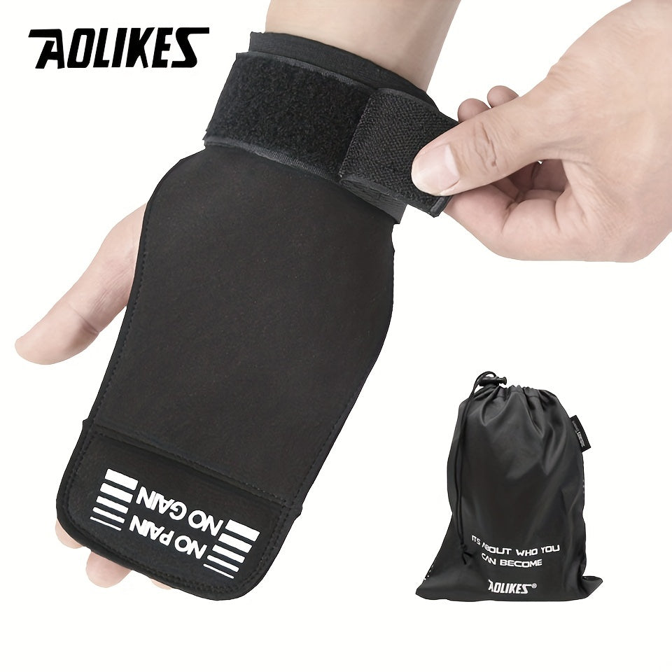1 Pair Palm Grips for Weightlifting - Anti Slip Hand Protection
