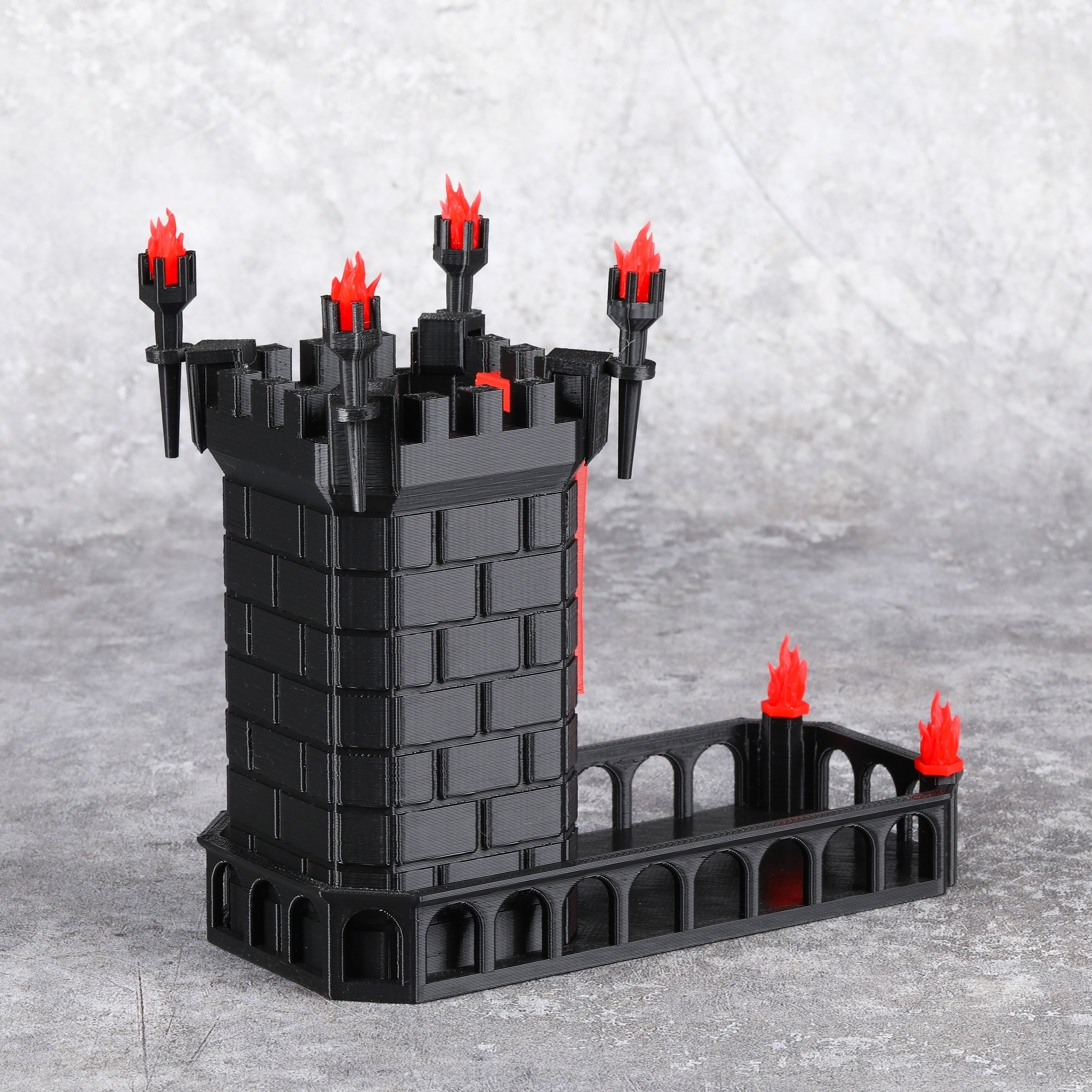 Medieval Castle Dice Tower and Tray for Board Games RPG