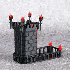 Medieval Castle Dice Tower and Tray for Board Games RPG