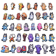 Cartoon Shoe Charms for Clogs Jibts Bubble Slides Sandals PVC Decorations
