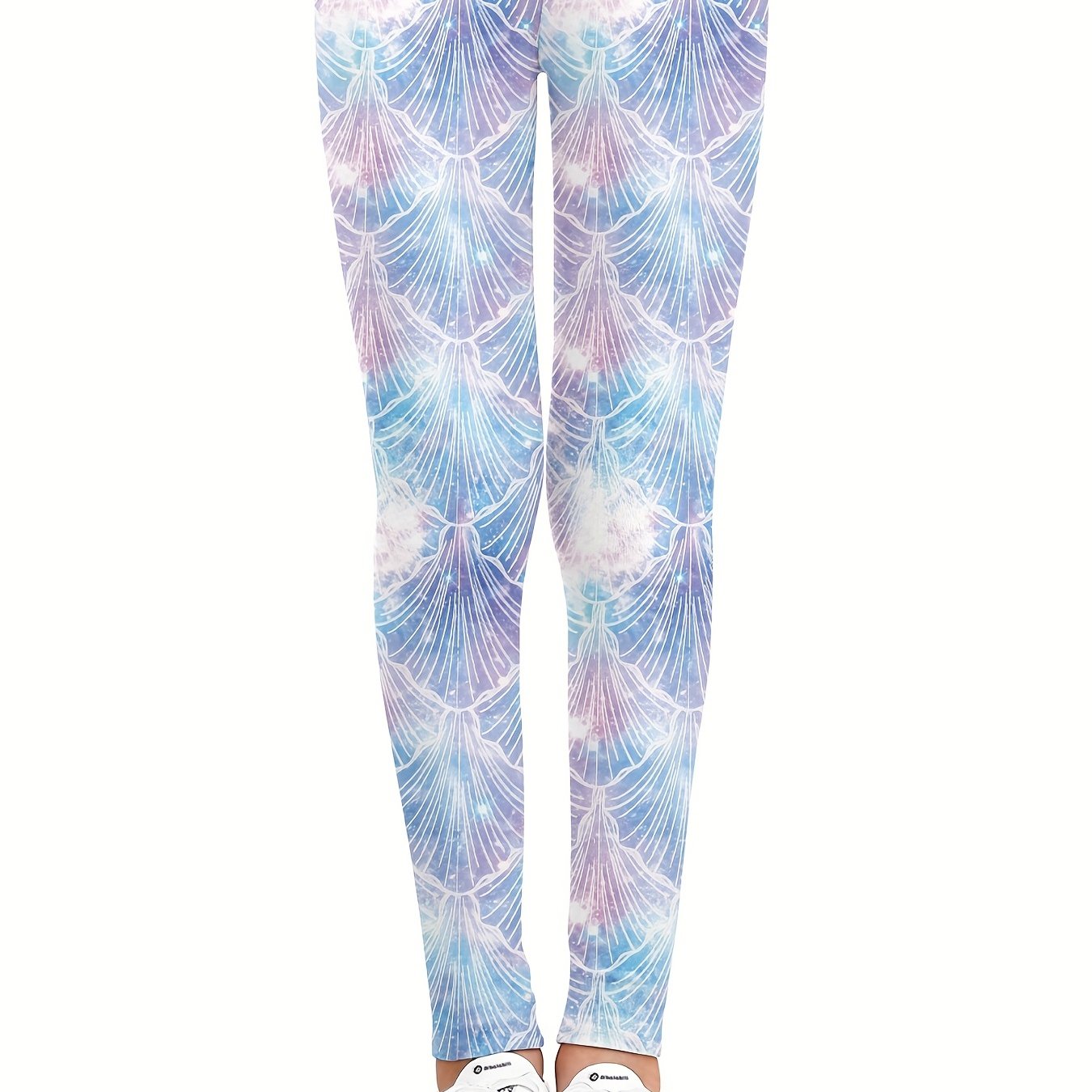 Toddler Girls Pink And Shells Graphic Stretch Leggings