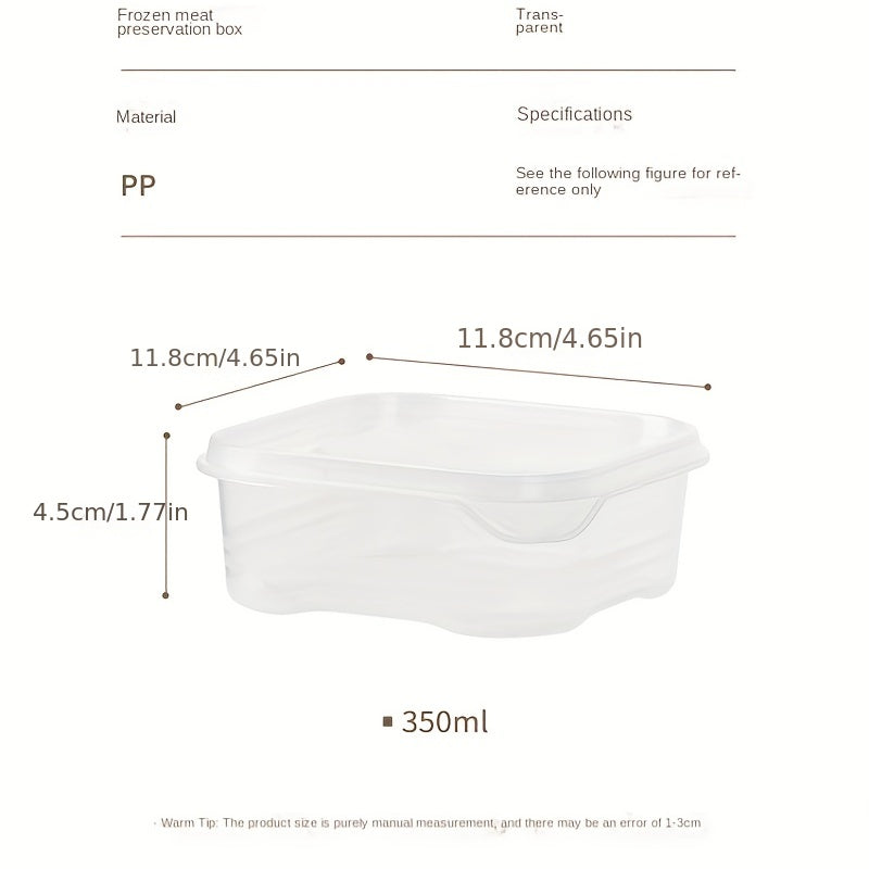 4pcs Clear Food Storage Box With Locking Lid Sealed Storage Baskets