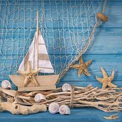Natural Cotton Fish Net for Mermaid & Pirate Party, Beach Table Cover