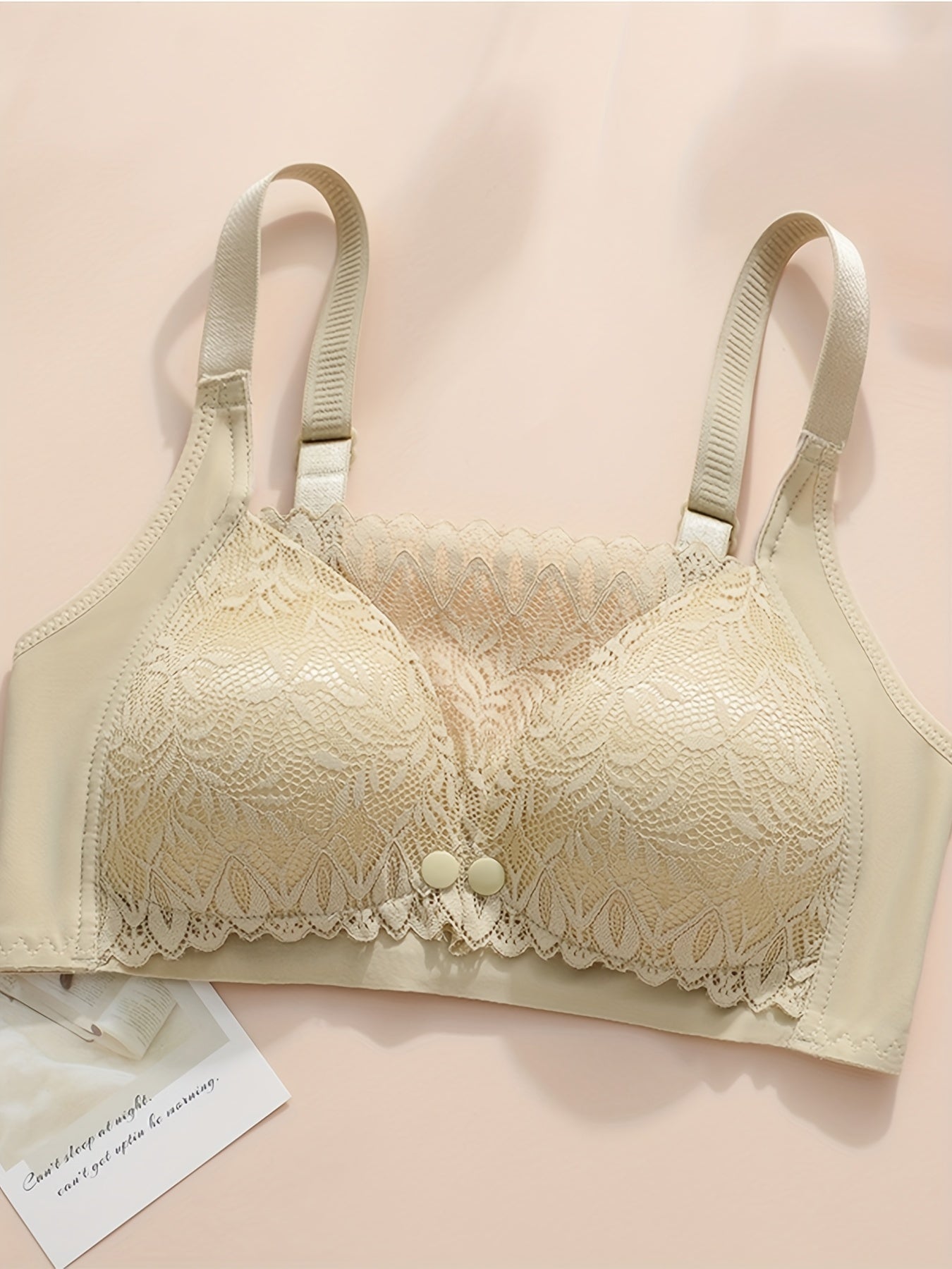 Lace Wireless Nursing Bra Push Up Comfortable Breathable Lingerie