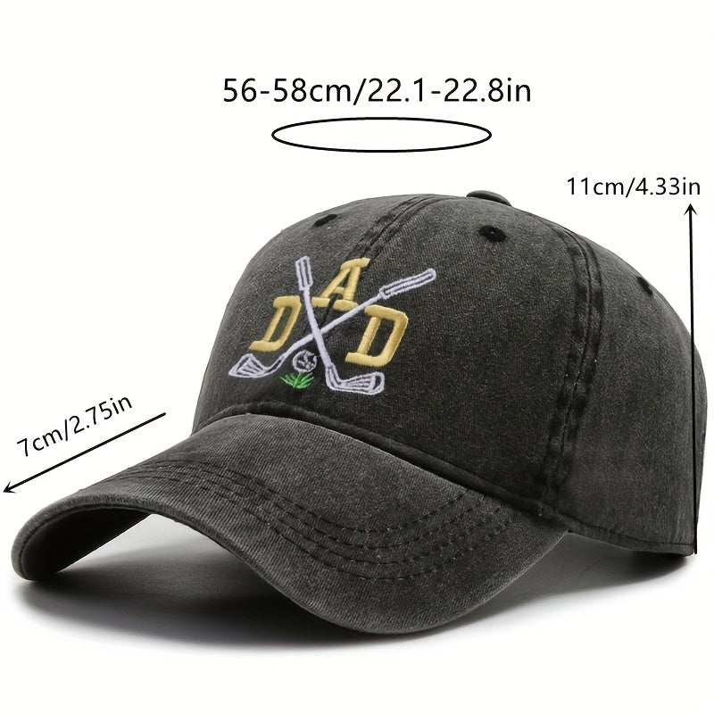 Unisex Outdoor Sport Baseball Cap with DAD Embroidery