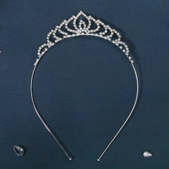 Rhinestone Crown Hairband Headband Princess Tiara Birthday Cosplay Costumes