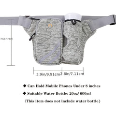 Outdoor Sports Fanny Pack Waterproof Bag Gray