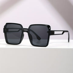 Y2K Large Square Sunglasses Hiphop Gradient Jelly Anti Glare Beach Travel UV400