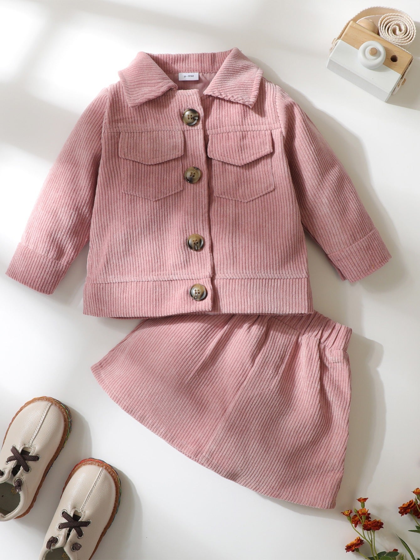 Christmas Cuts Baby Girl Skirt Suit