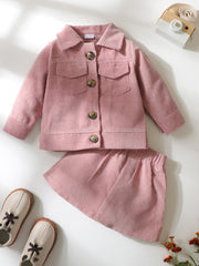 Christmas Cuts Baby Girl Skirt Suit
