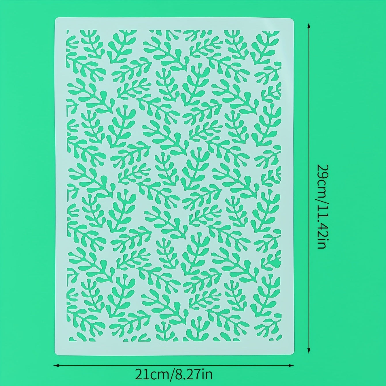 A4 Leaf Painting Template for Various Surfaces - DIY Adhesive Decorations