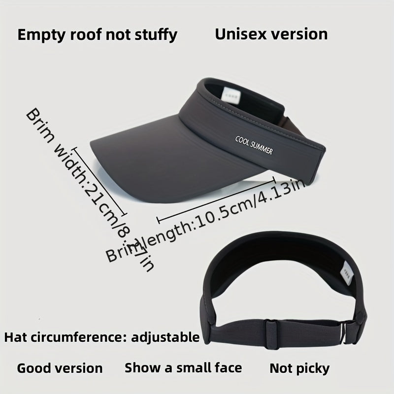 Sunscreen Sunshade Visor Hat for Outdoor Sports Running