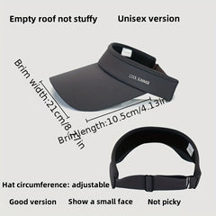 Sunscreen Sunshade Visor Hat for Outdoor Sports Running