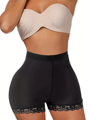 Lace Trim Shaping Panties Tummy Control Butt Lifting Underwear