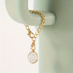 Letter Round Pendant For Cup Handle Cup Decoration Accessories