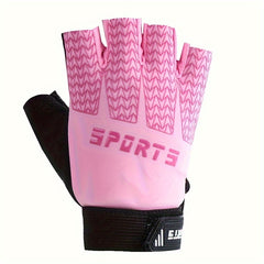 Kids Half Finger Cycling Gloves Breathable Non-slip