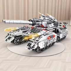Tank Building Block Set 8 in 1 Battle Model Military Hobby Collection