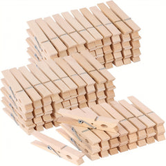 50pcs Mini Clothing Clips Natural Wooden Clips Holiday Party Supplies