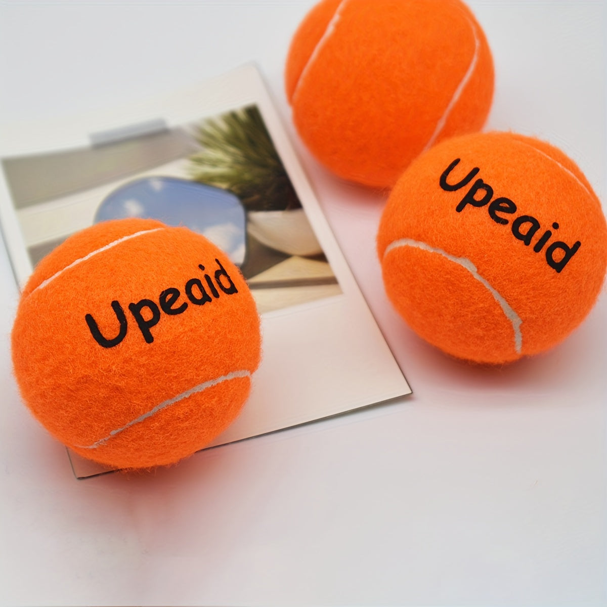 3pcs Tennis Set High Elasticity Durable Chemical Fiber Wool Rubber Balls