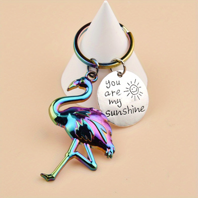 Colorful Flamingo Keychain For Men