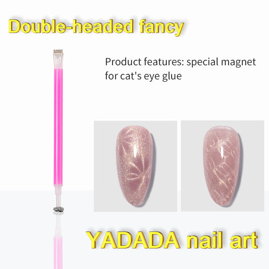 YADADA Nail Magnet Tool Cat Eye Magnet For Nails Dual Ended Magnetic Stick