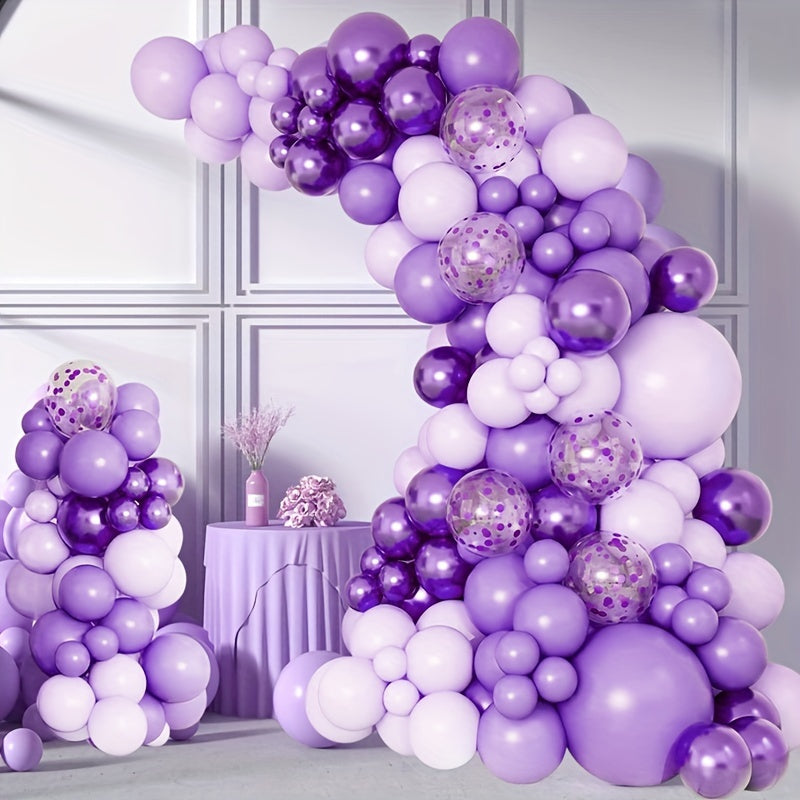 107pcs Purple Balloon Garland Arch Kit Wedding Birthday Party Decorations