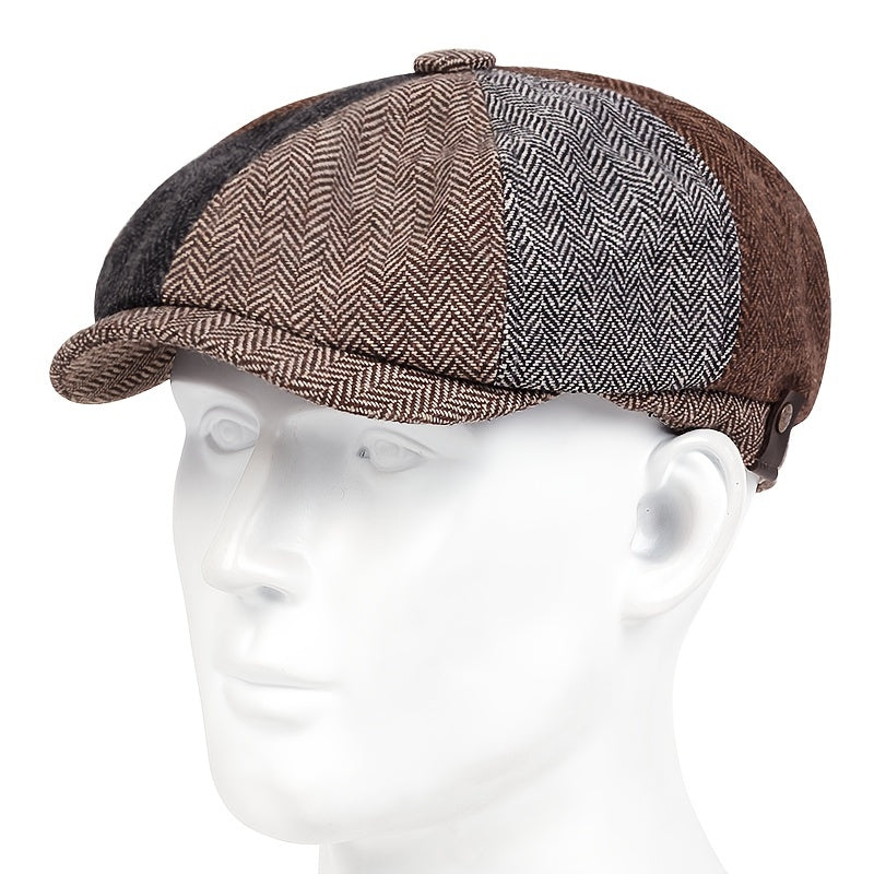 Men's Vintage Herringbone Beret
