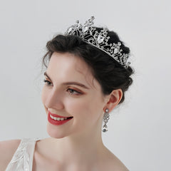 Hollow Rhinestone Crown Hairband Headband Tiara Wedding