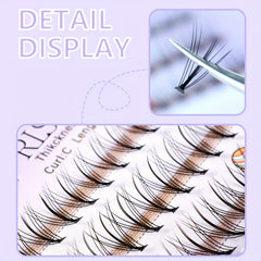 9-11mm Cluster Lashes Simulated Curling Self Grafted Individual Fairy Lashes