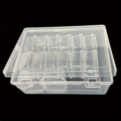 Small Plastic Bead Organizer Storage Boxes with Hinged Lid