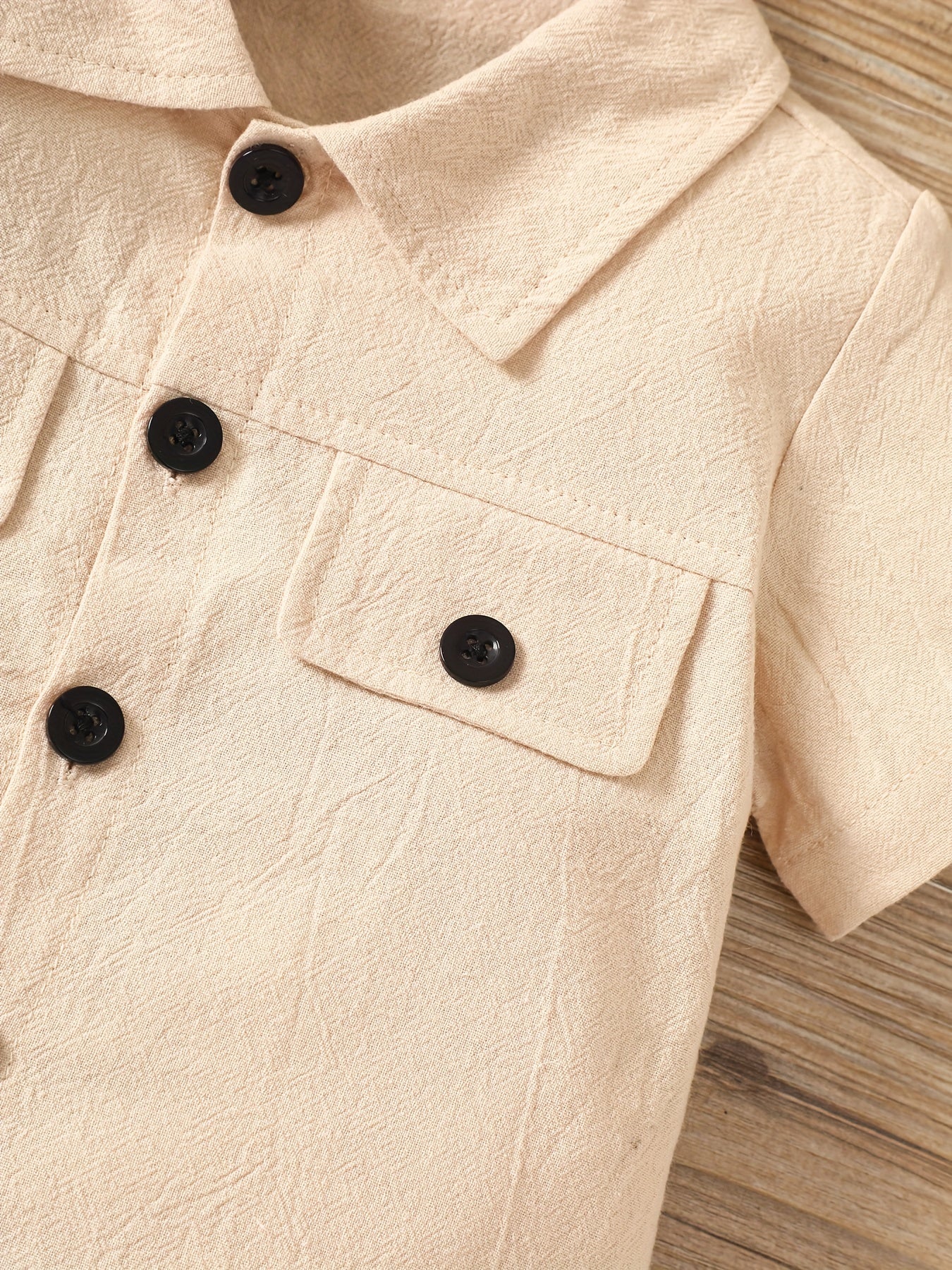 Baby Boys Casual Short Sleeve Shirt & Shorts Set for Summer