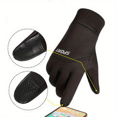 Windproof Warm Cycling Gloves Waterproof Touch Screen Gloves