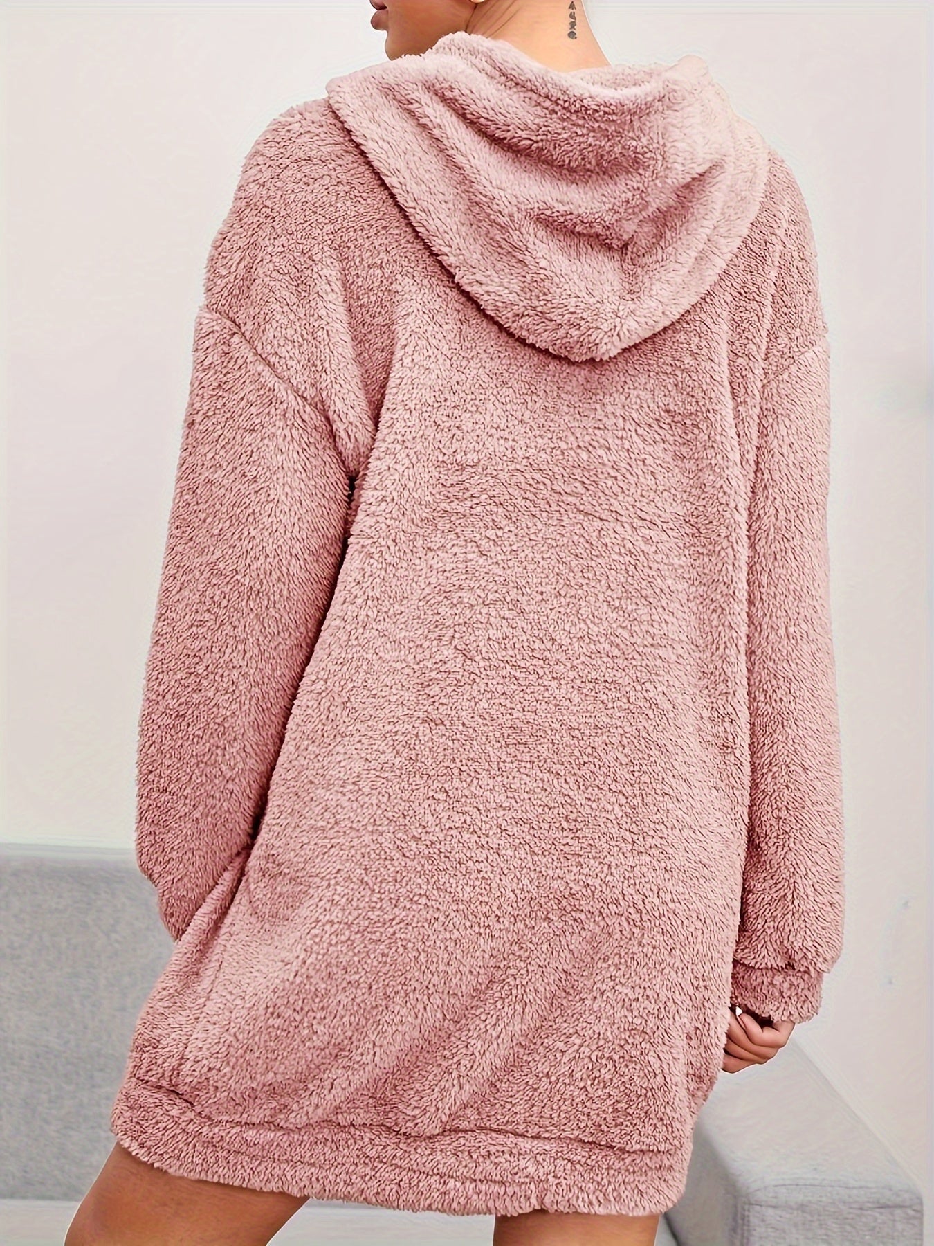 Long Sleeve Hoodie Lounge Dress