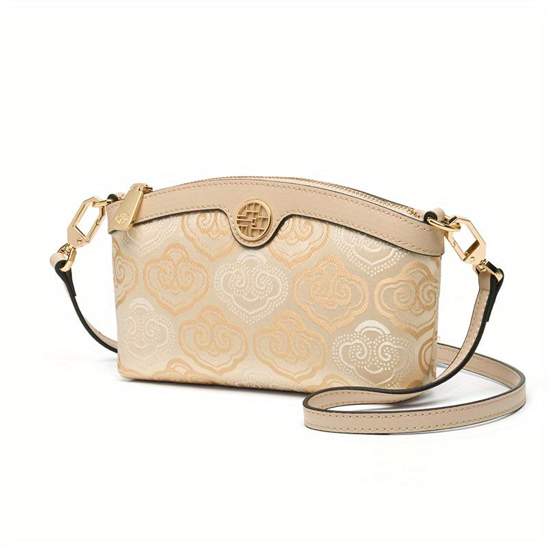 ZOOLER Small Cloud Embroidery Handbag Zipper Adjust. Strap