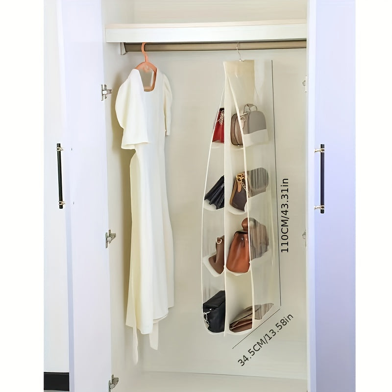 1pc Hanging Handbag Storage Bag Non-woven Dustproof Organizer