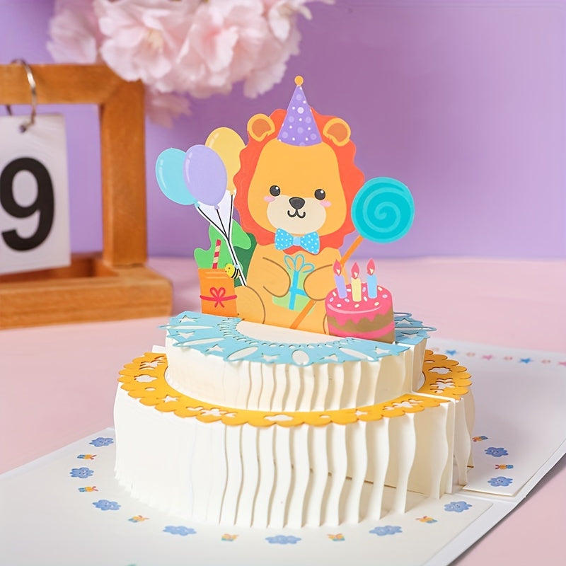 Pop Up 3D Birthday Party Invitation Card