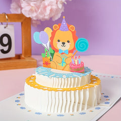 Pop Up 3D Birthday Party Invitation Card