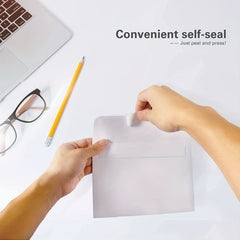 100 Packs Blank Envelopes Peel & Seal Square Flap for Invitations Greeting Cards
