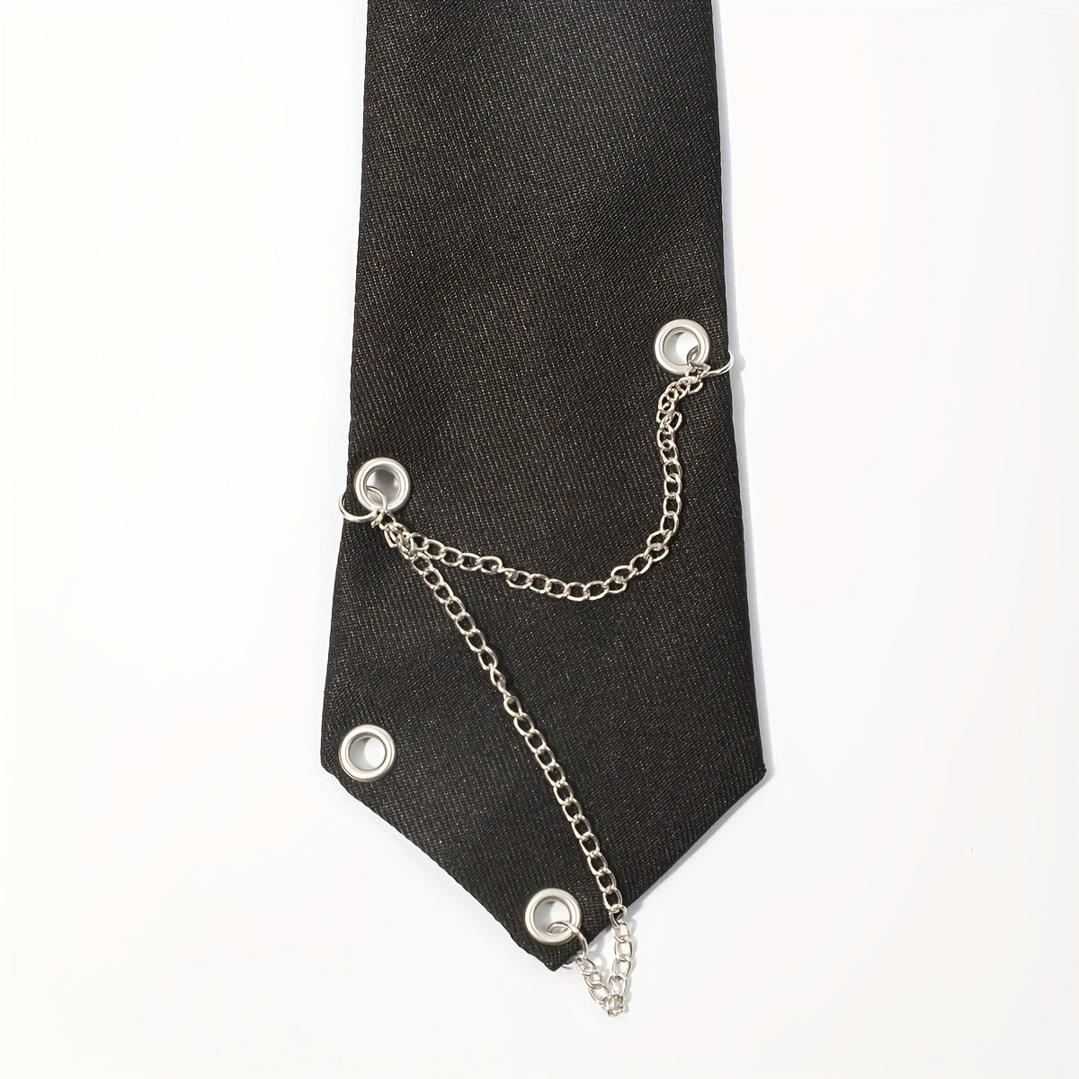 Gothic Chain Decor Neck Tie Casual Wear