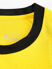 Kids Soccer Jersey & Shorts Set, Quick Dry, Stretchy, Moisture Wicking