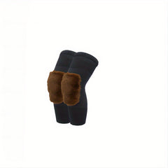 Winter Unisex Knee Pads Warm Cold-proof Fleece Leg Warmers