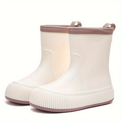 Solid Rain Boots Casual Short Boots Women's Waterproof Rain Boots
