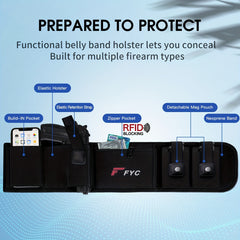 Hidden Belt Wallet Elastic Wide Belt