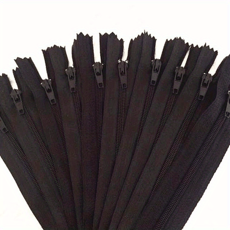 10pcs 3 Nylon Roll Zipper for Sewing Crafts, Skirts Pants, Backpacks, 4-24 Inch