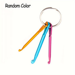 3pcs Aluminum Crochet Hooks Set 3 4 5mm Portable Short Knitting Needles Tool