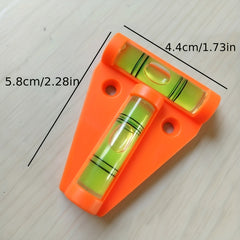 T-Shaped Horizontal Bubble Level Gauge Mini Level Bubble with Installation Hole