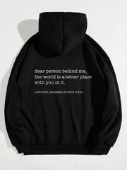 Drawstring Hooded Sweatshirt with Pockets